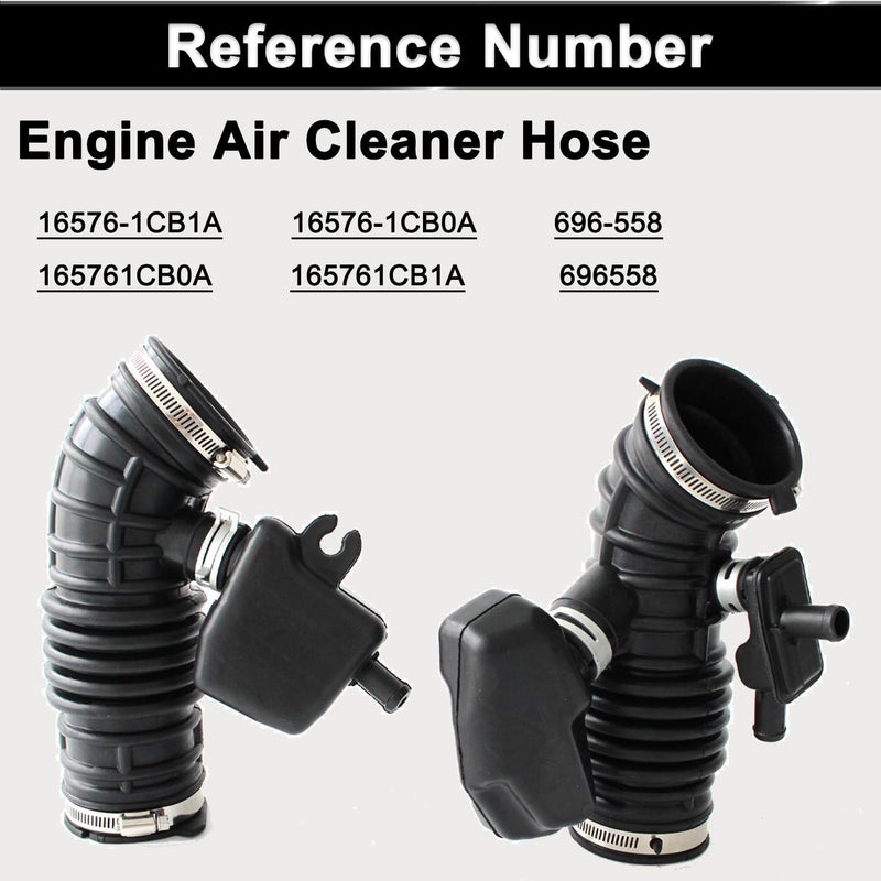 AUCERAMIC Engine Front Left & Right Side Air Cleaner Hose Fit for INFINITI FX35 Base Sport 2009-2012 3.5L 16576-1CB1A 16576-1CB0A Intake Boot Tube Outlet Duct - Image 4